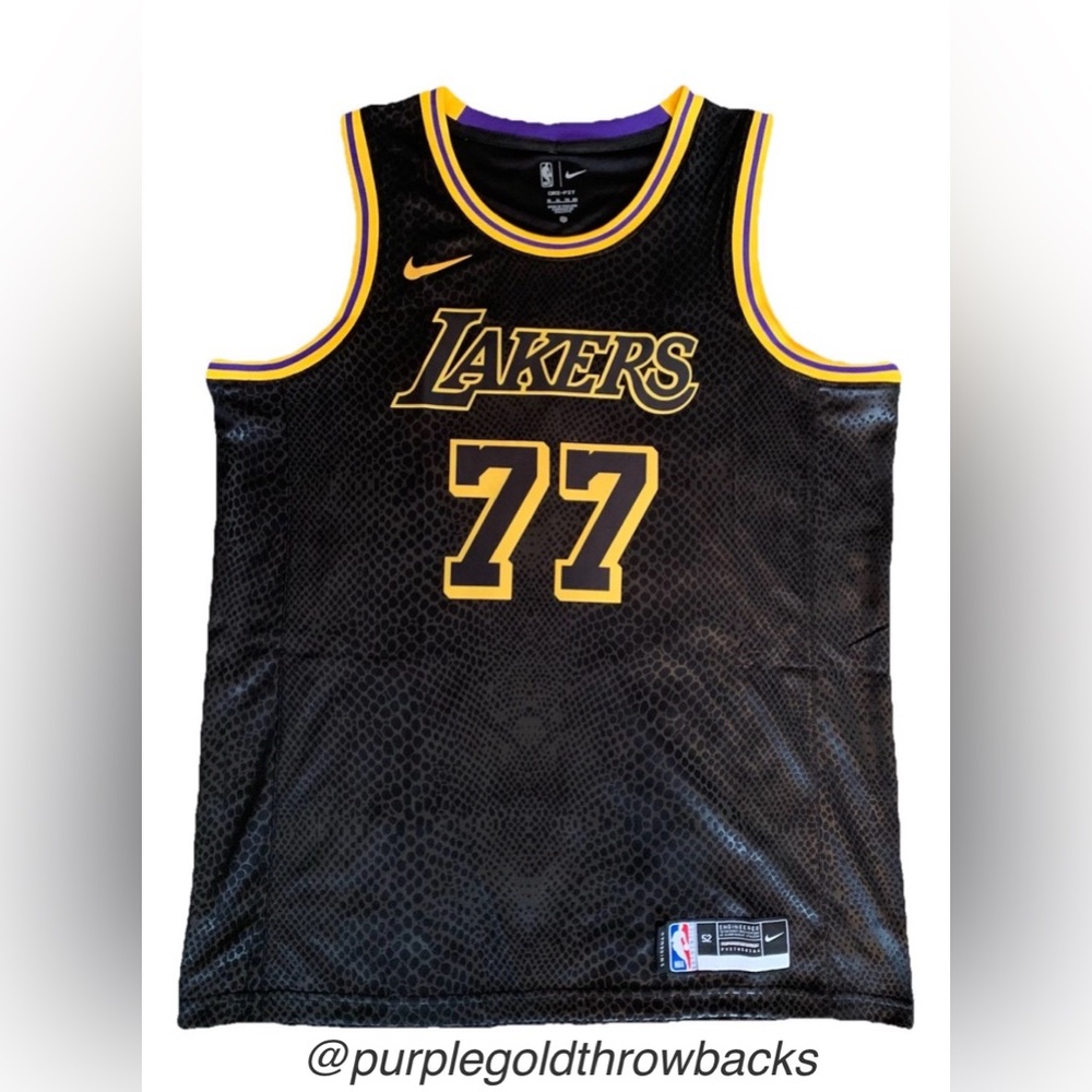 Luka Doncic #77 Los Angeles Lakers Mamba City Edition Jersey NWOT Size M-XL NBA